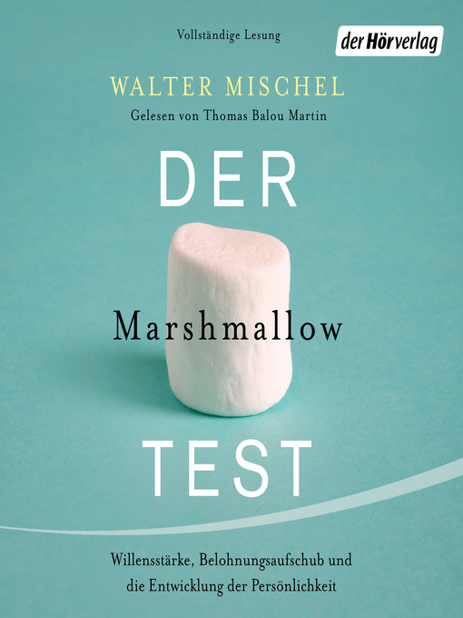 Title details for Der Marshmallow-Test by Walter Mischel - Available